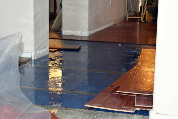Professional Sewage Cleanup technician working in Cache, OK